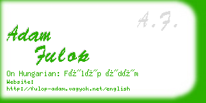adam fulop business card